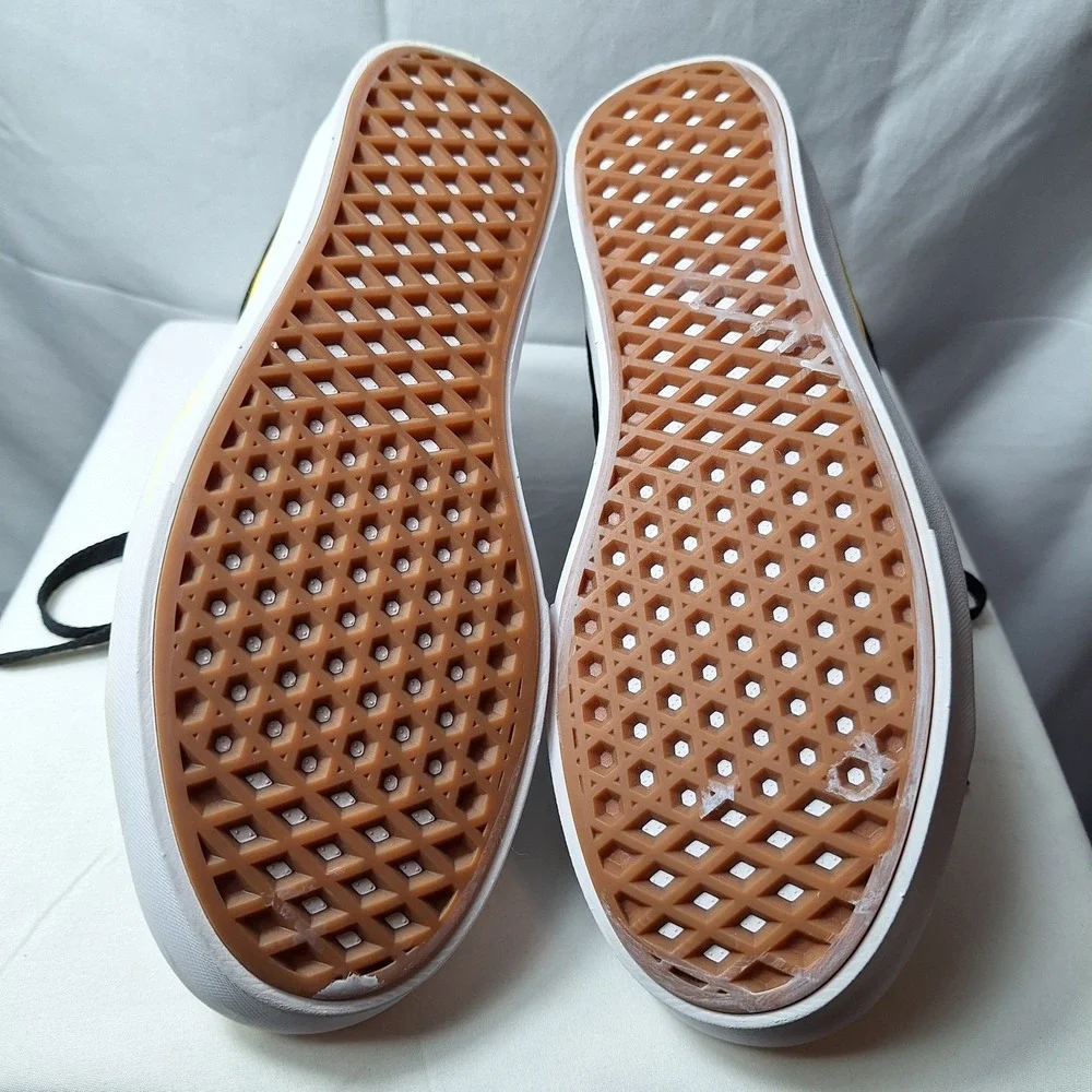VANS ComfyCush Sk8-Hi Trip Outdoors Sneaker Men/8 Wmn/9.5 Black Yellow Sunny Day